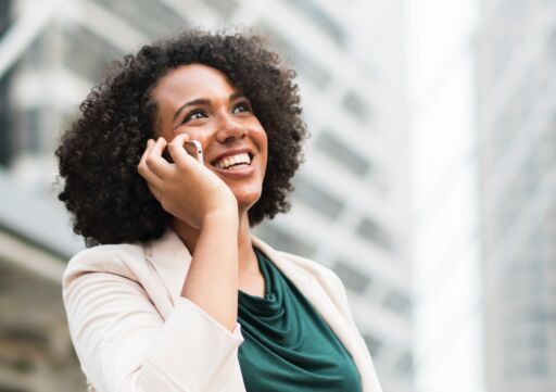 A woman on the phone, indicating a whistleblower. 