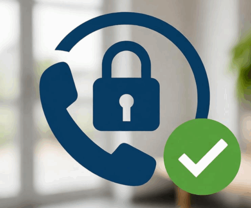 A graphical image of a phone, lock, and checkmark, implying a safe alternative to internal hotlines.